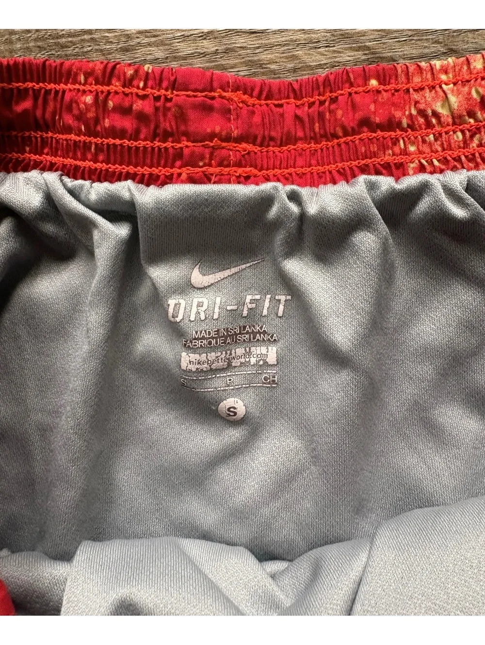 Nike Dri-FIT Women's Running Shorts Red Orange Size Small